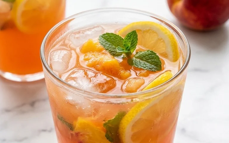 Refreshing Peach Lemonade