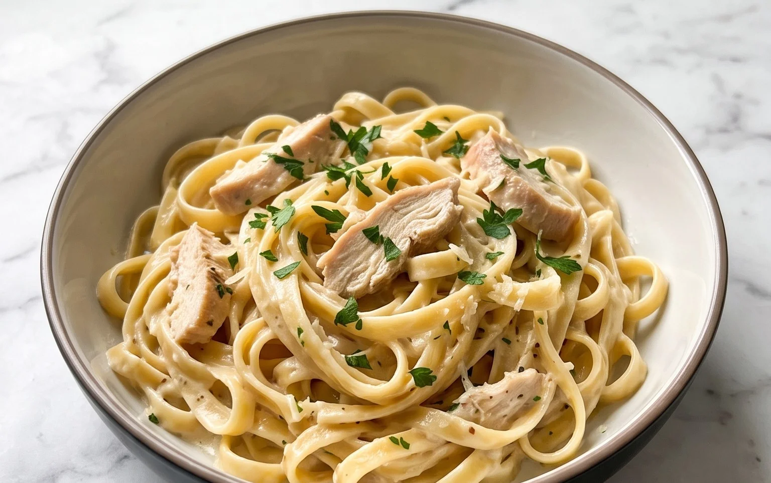 Low Calorie Chicken Alfredo
