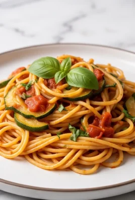 Healthy Tomato Zucchini Pasta