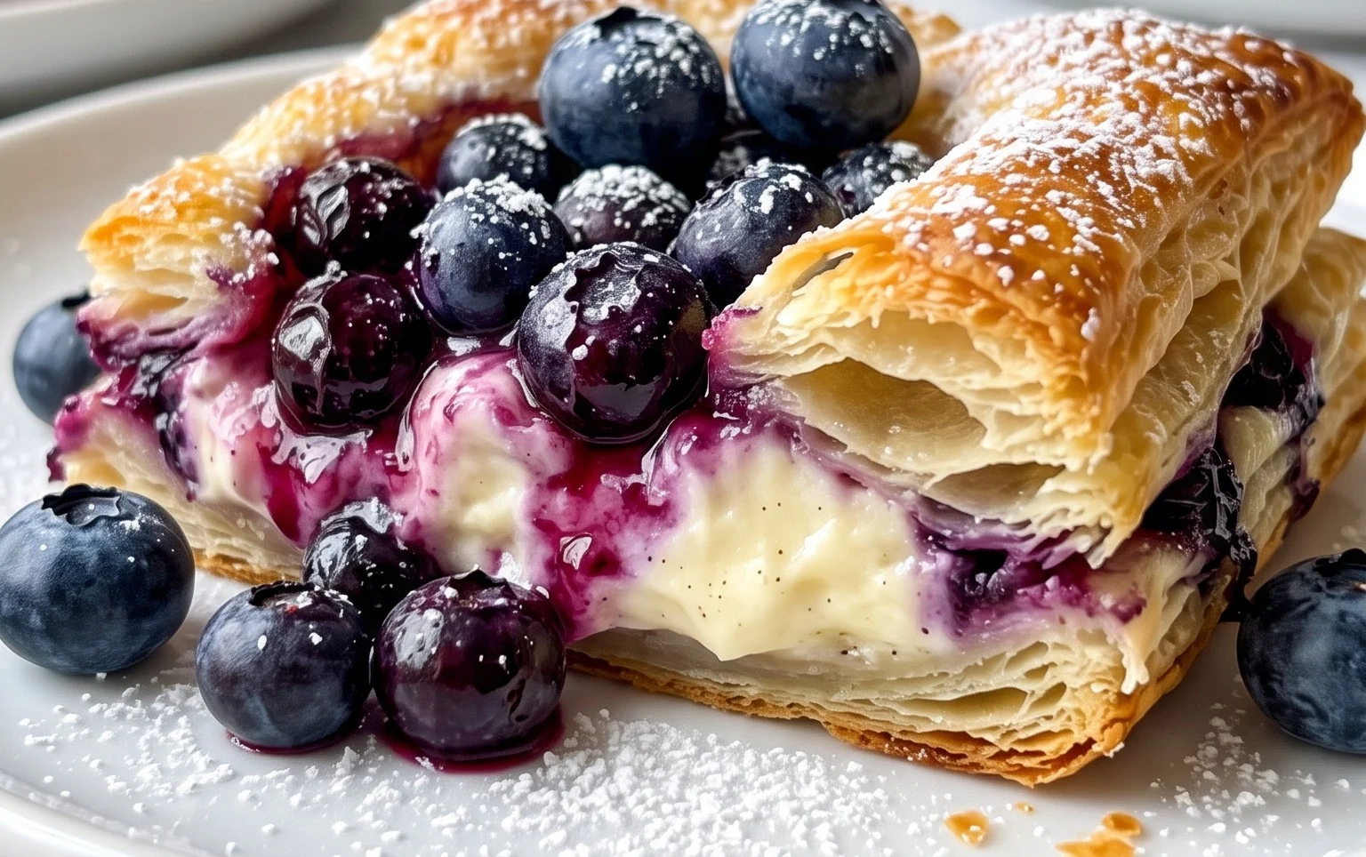 Blueberry Cream Cheese Puff Pastry