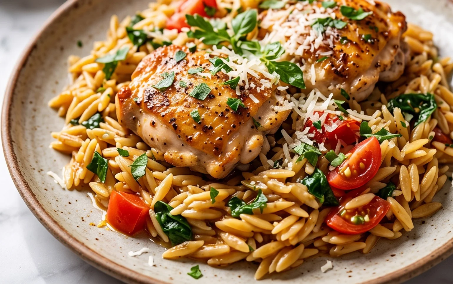 Chicken Orzo (30-Minutes, One-Pan)