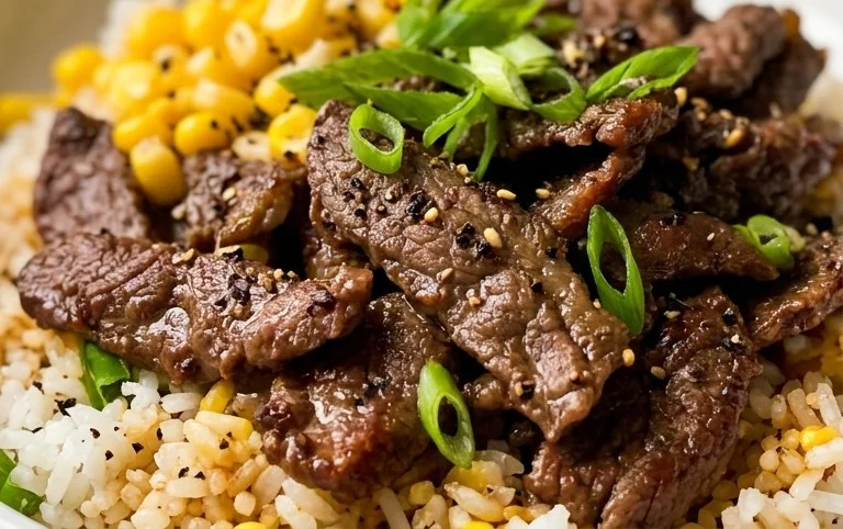 Beef Pepper Rice Bowl is a delicious meal option.