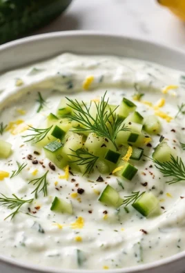 Cucumber Dip with Sour Cream and Dill