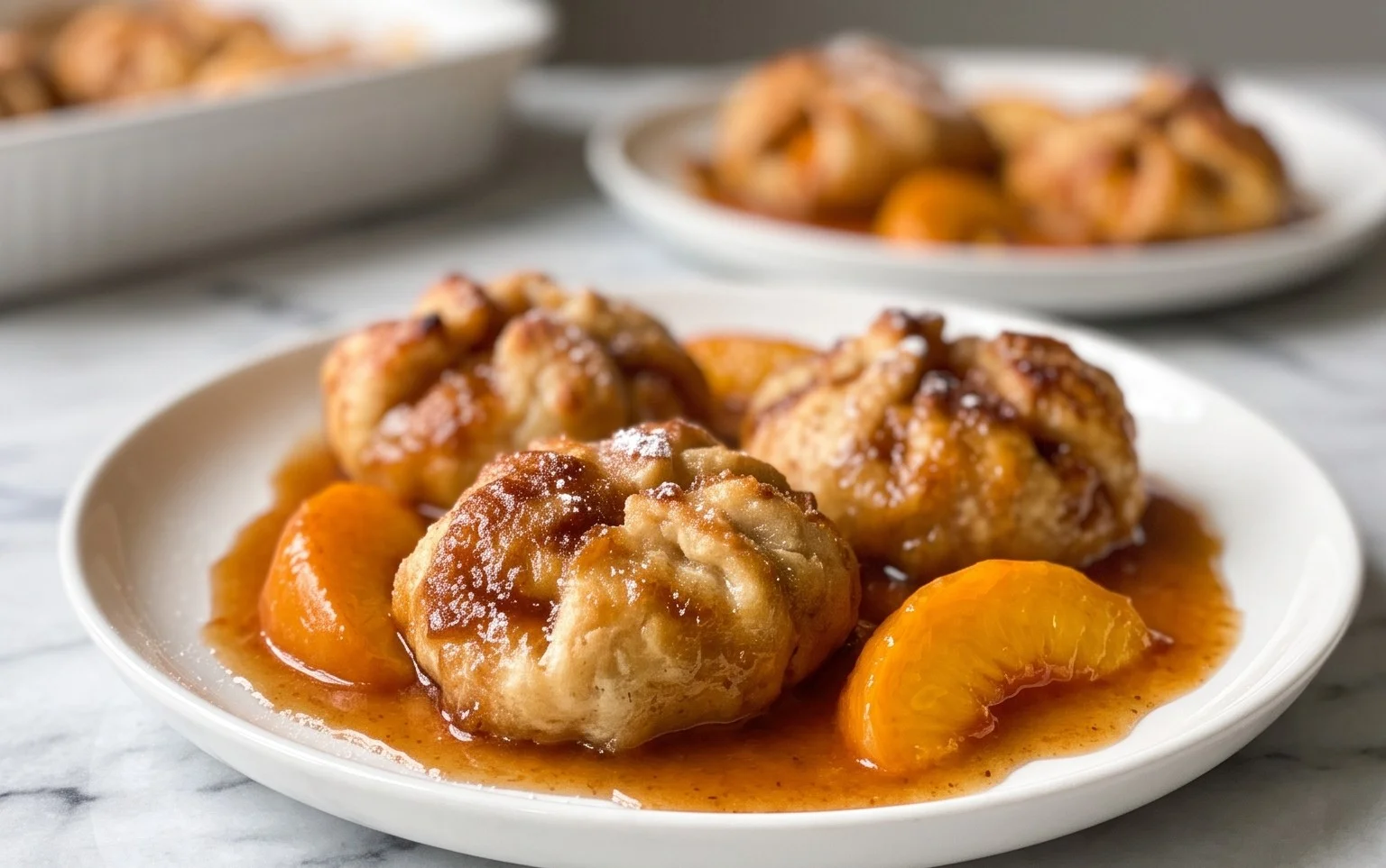 Peach Dumplings