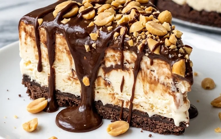 Buster Bar Ice Cream Cake