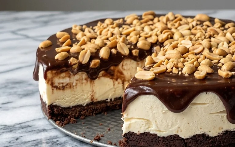 Buster Bar Ice Cream Cake
