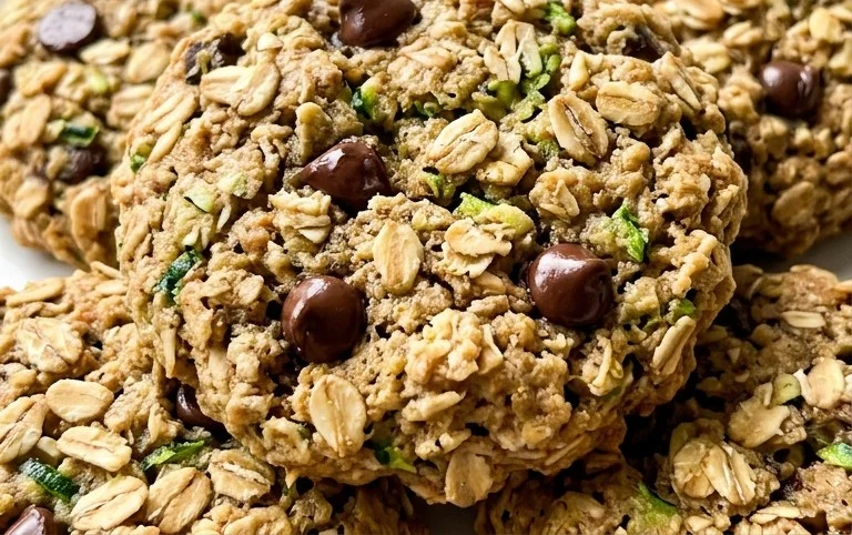 Healthy Zucchini Oatmeal Cookies