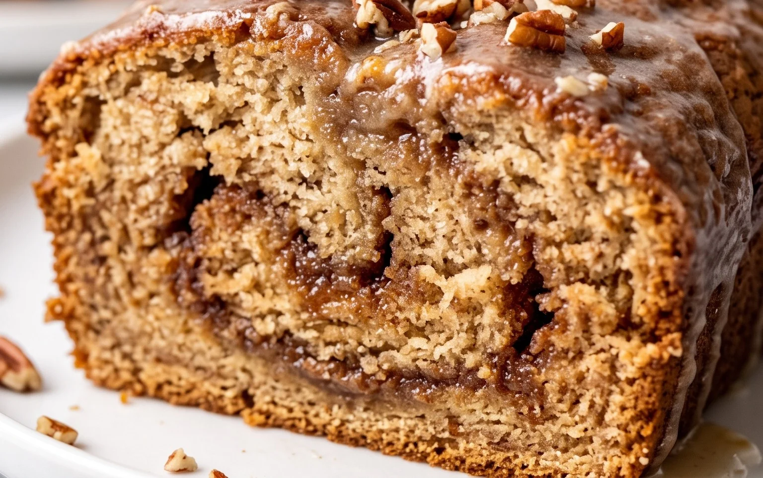 Cinnamon Roll Banana Bread