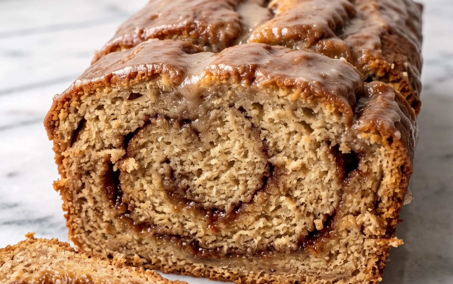 Cinnamon Roll Banana Bread
