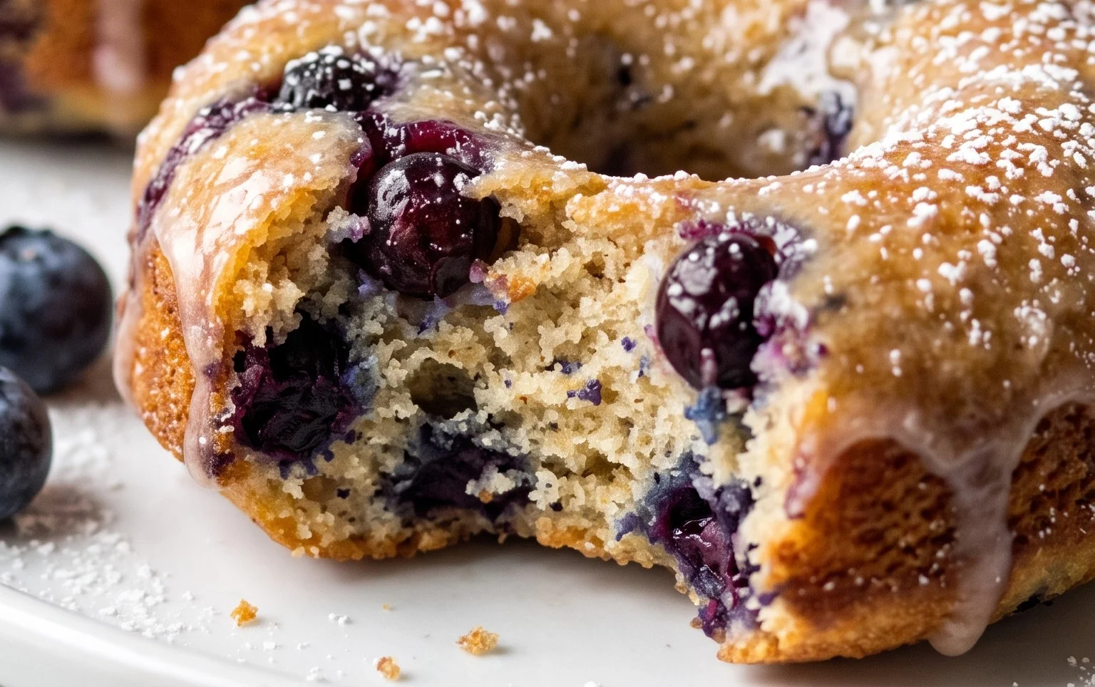 Blueberry Cake Donuts