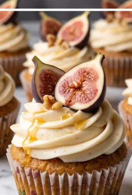 Fig Cupcakes with Honey Cream Cheese Frosting