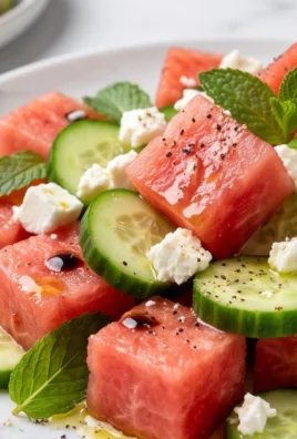 Watermelon Salad with Cucumber and Feta