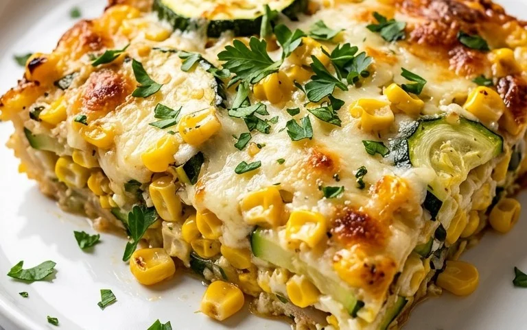 Zucchini Corn Parmesan Bake Recipe