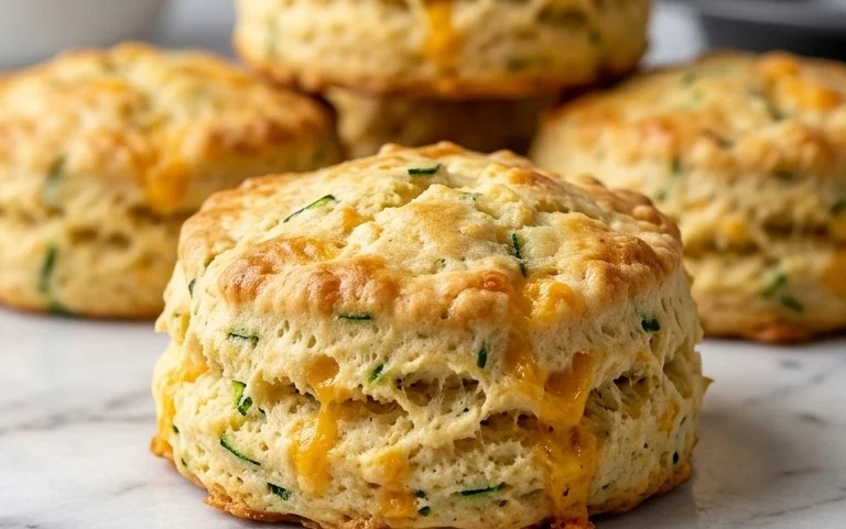 Zucchini Cheddar Biscuits