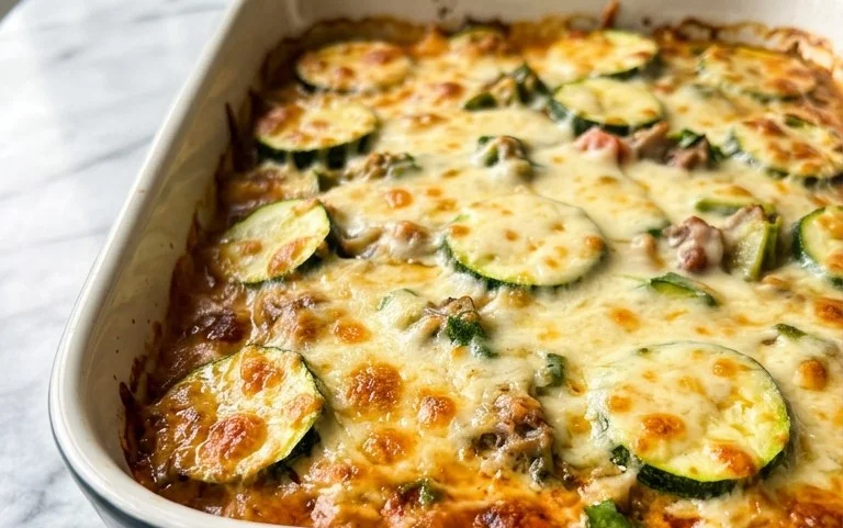 Cheesy Baked Zucchini Casserole